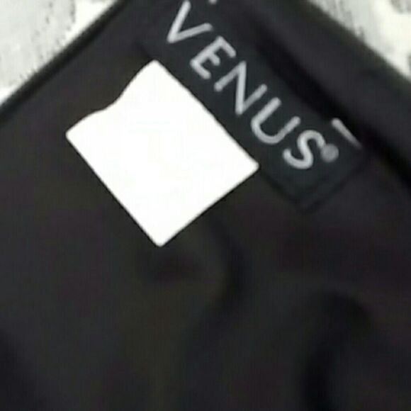 Venus Gray Knit Dress with Faux Leather - Picture 4 of 6